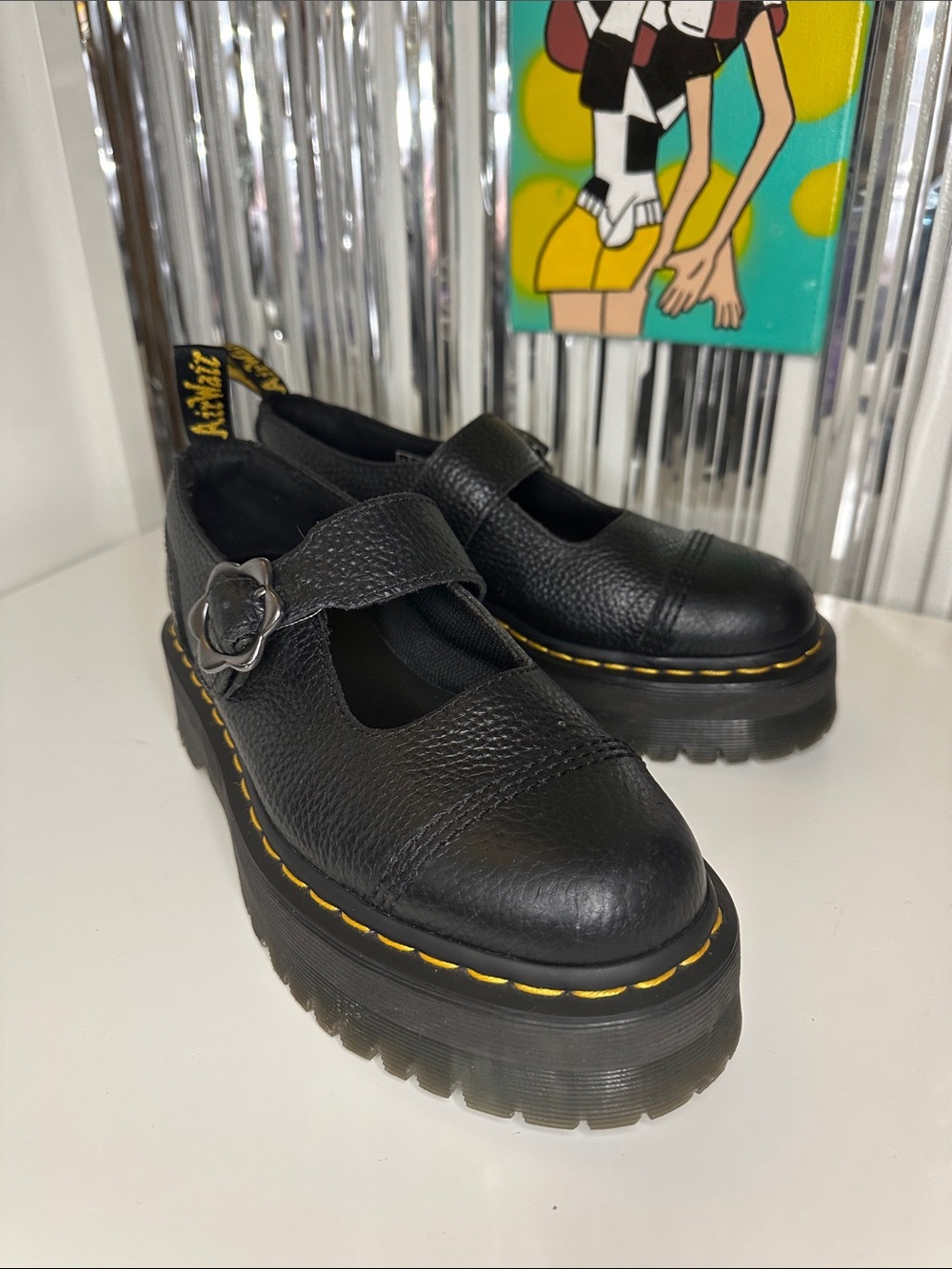 Dr. Martens - Addina Flower Buckle Platform - Picture 1 of 8